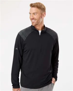 Adidas A520 Shoulder Stripe Quarter-Zip Pullover