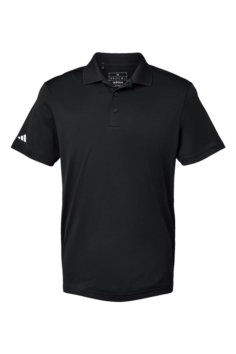 Adidas Mens UV Protection Short Sleeve Polo Shirt - Black
