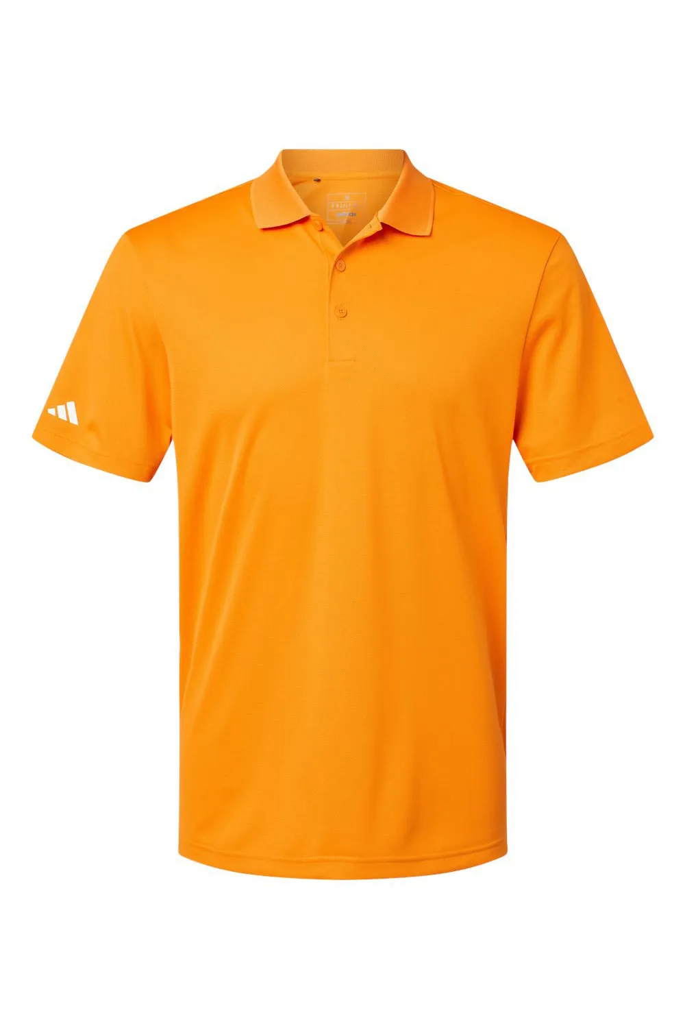 Adidas Mens UV Protection Short Sleeve Polo Shirt - Bright Orange