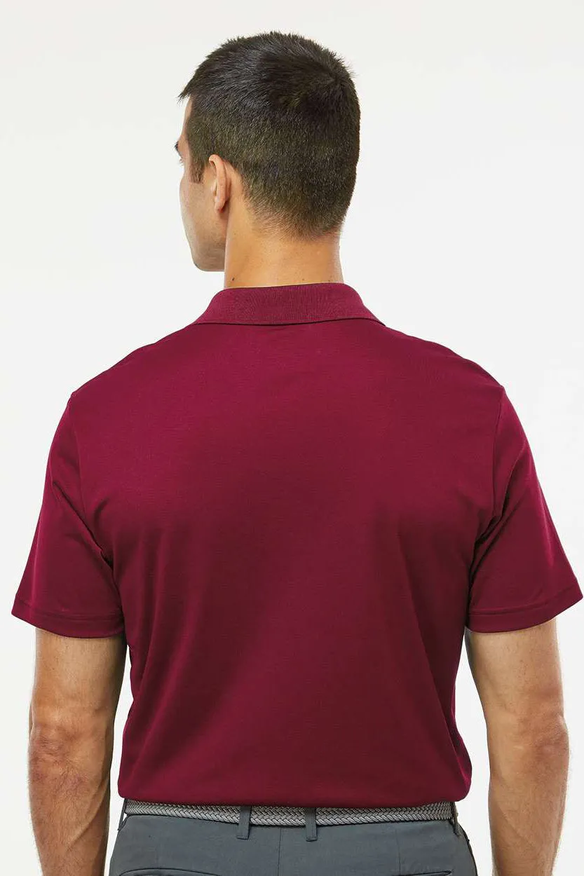 Adidas Mens UV Protection Short Sleeve Polo Shirt - Collegiate Burgundy