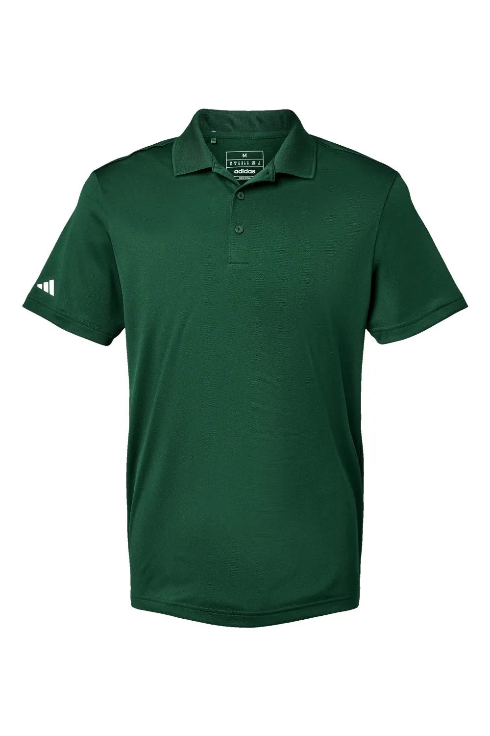 Adidas Mens UV Protection Short Sleeve Polo Shirt - Collegiate Green