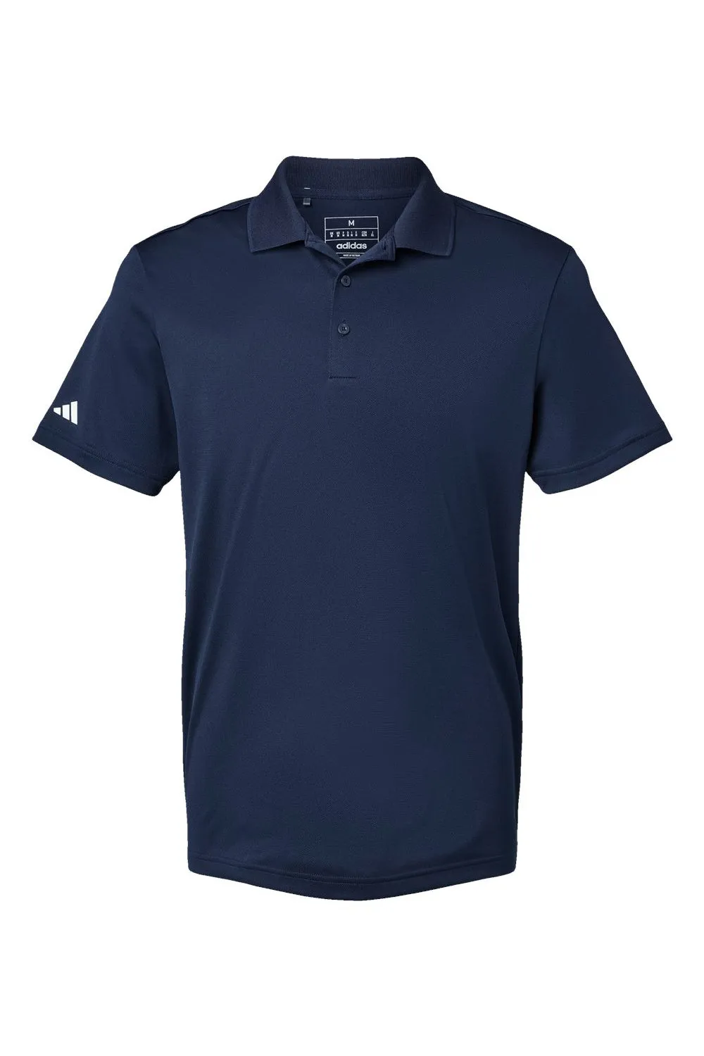 Adidas Mens UV Protection Short Sleeve Polo Shirt - Collegiate Navy Blue