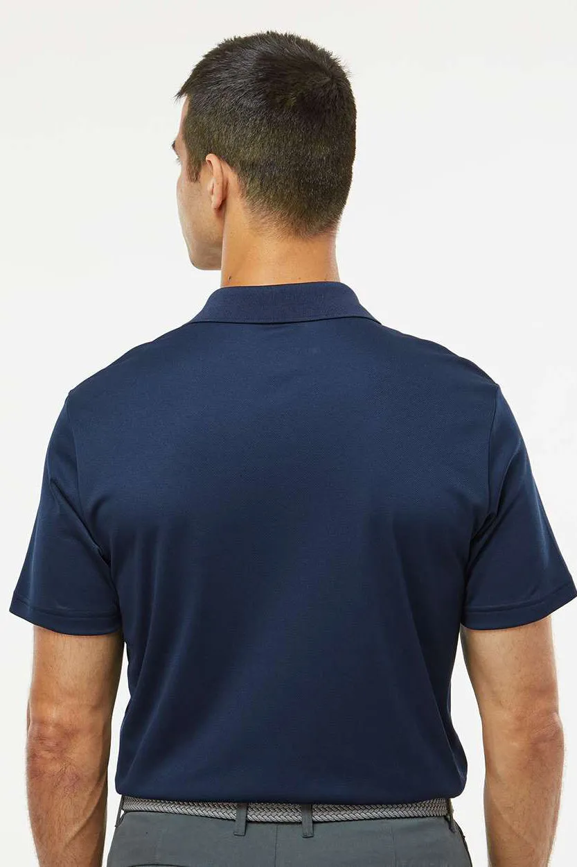 Adidas Mens UV Protection Short Sleeve Polo Shirt - Collegiate Navy Blue