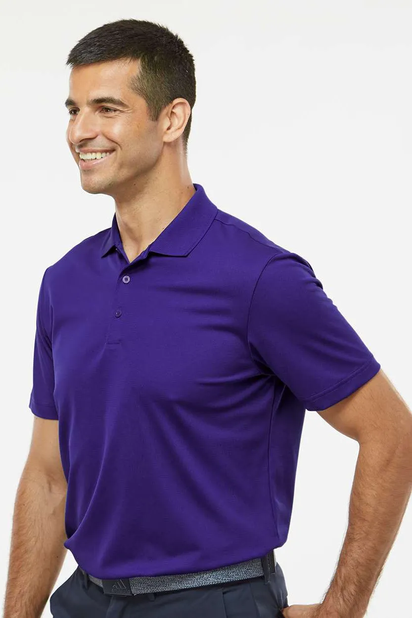 Adidas Mens UV Protection Short Sleeve Polo Shirt - Collegiate Purple