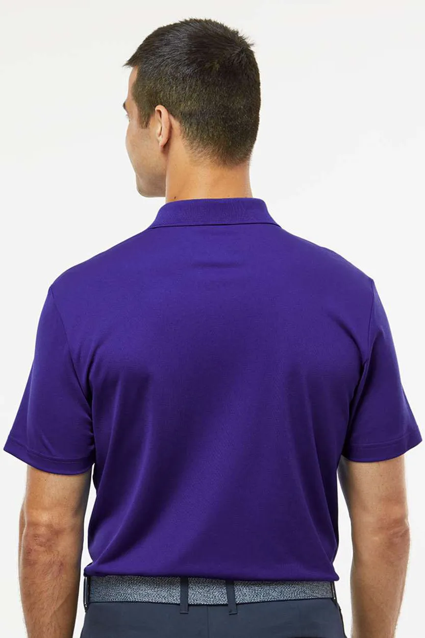 Adidas Mens UV Protection Short Sleeve Polo Shirt - Collegiate Purple