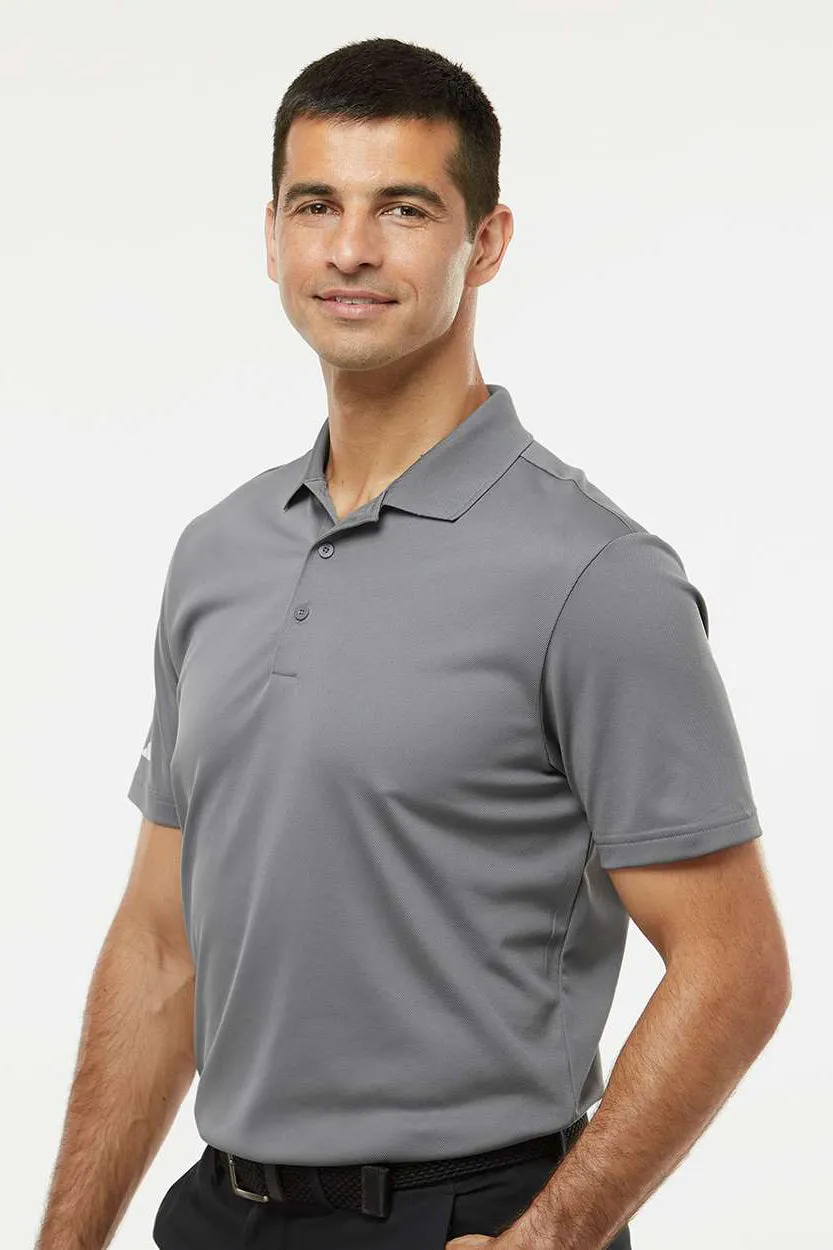 Adidas Mens UV Protection Short Sleeve Polo Shirt - Grey