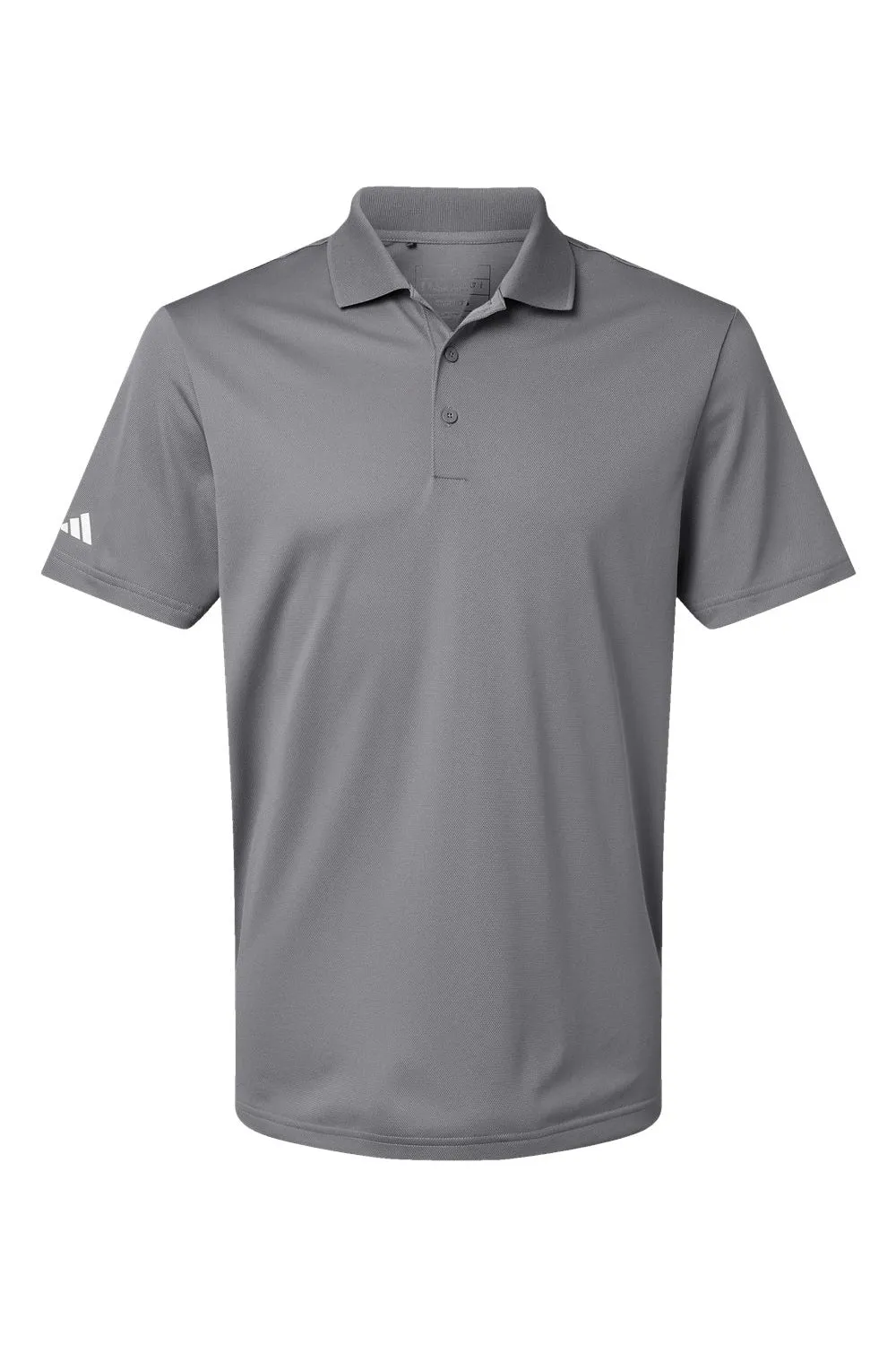 Adidas Mens UV Protection Short Sleeve Polo Shirt - Grey