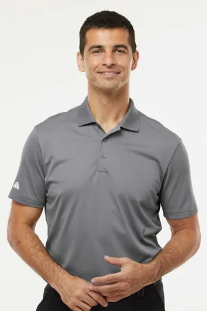 Adidas Mens UV Protection Short Sleeve Polo Shirt - Grey