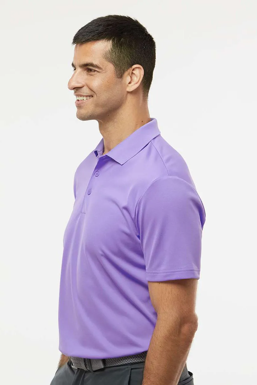 Adidas Mens UV Protection Short Sleeve Polo Shirt - Light Flash Purple