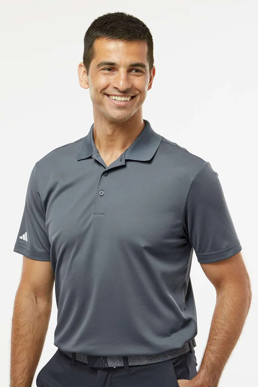 Adidas Mens UV Protection Short Sleeve Polo Shirt - Onix