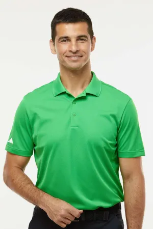 Adidas Mens UV Protection Short Sleeve Polo Shirt - Vivid Green