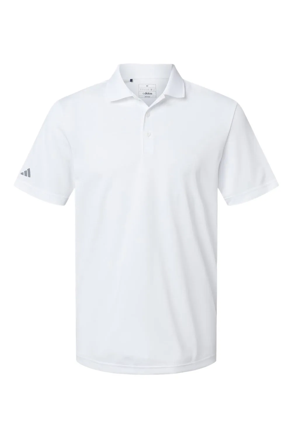 Adidas Mens UV Protection Short Sleeve Polo Shirt - White