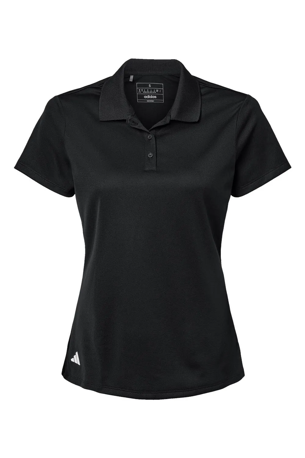 Adidas Womens UV Protection Short Sleeve Polo Shirt - Black