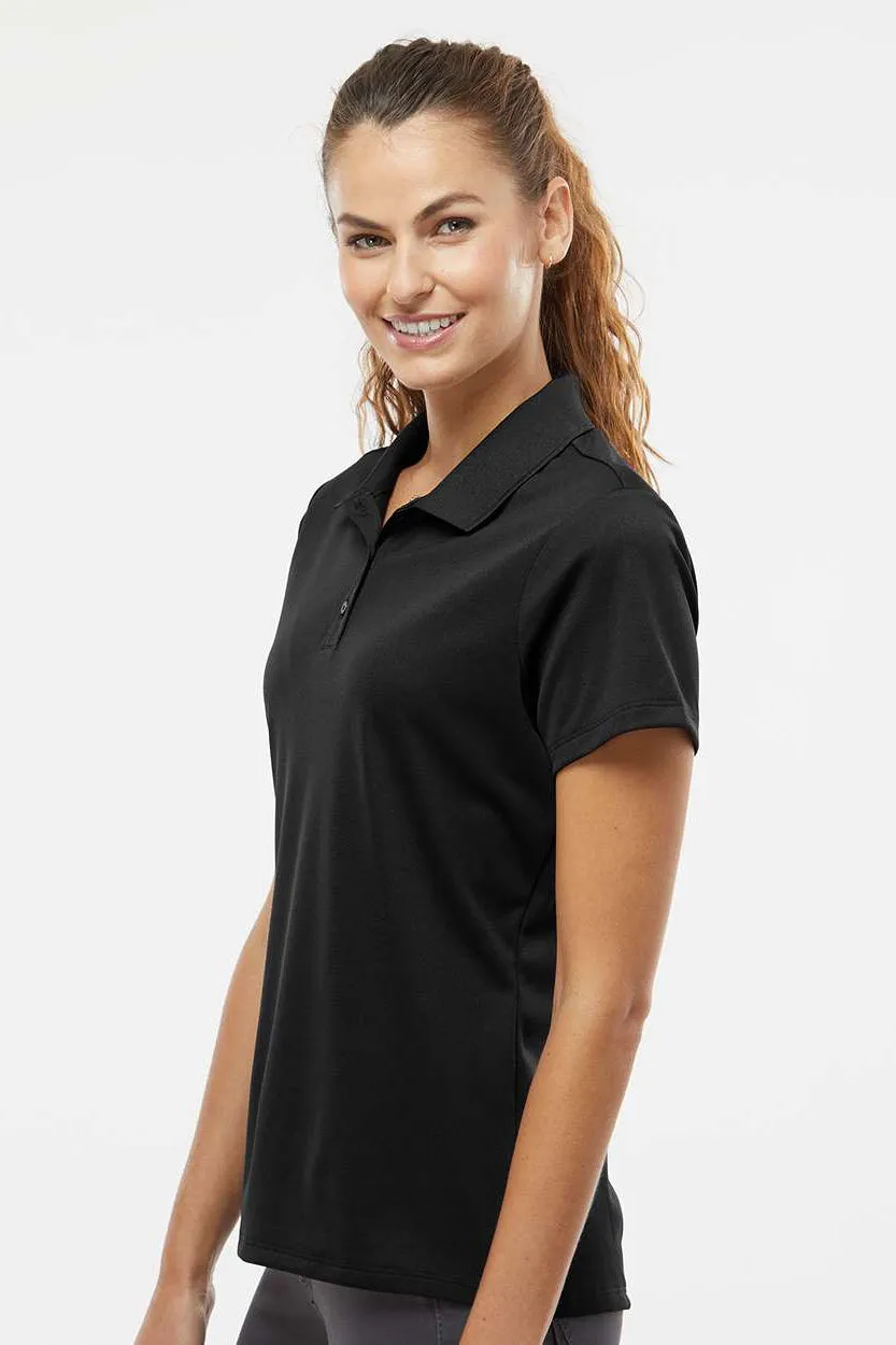 Adidas Womens UV Protection Short Sleeve Polo Shirt - Black