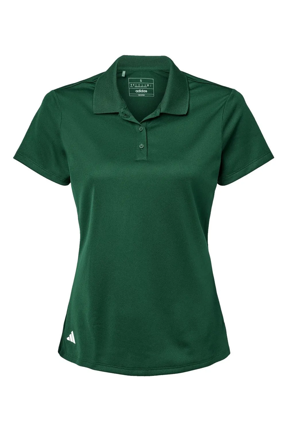 Adidas Womens UV Protection Short Sleeve Polo Shirt - Collegiate Green