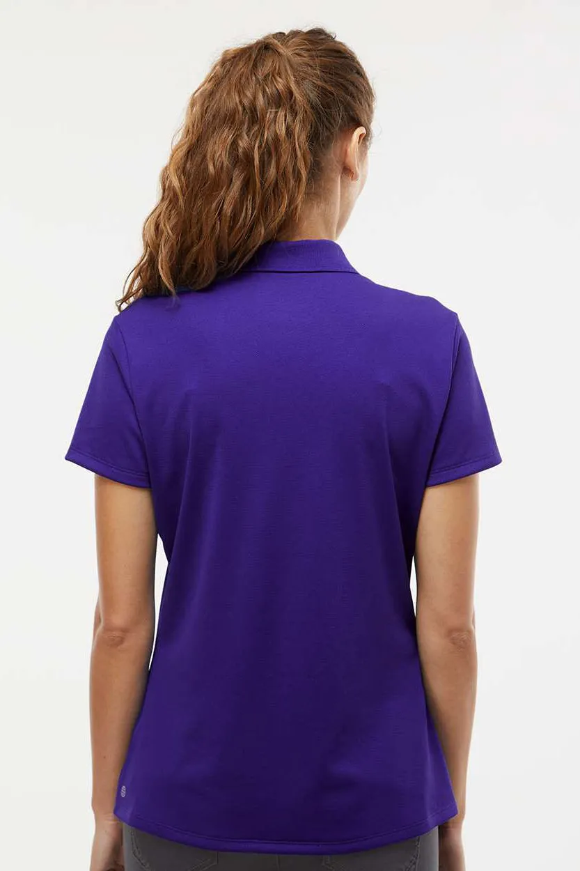 Adidas Womens UV Protection Short Sleeve Polo Shirt - Collegiate Purple