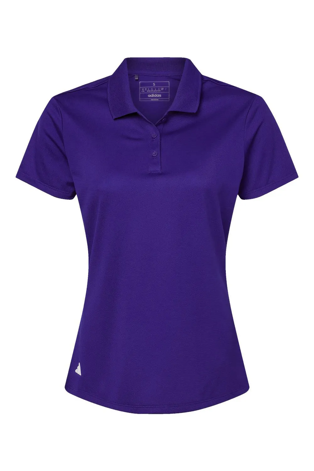 Adidas Womens UV Protection Short Sleeve Polo Shirt - Collegiate Purple