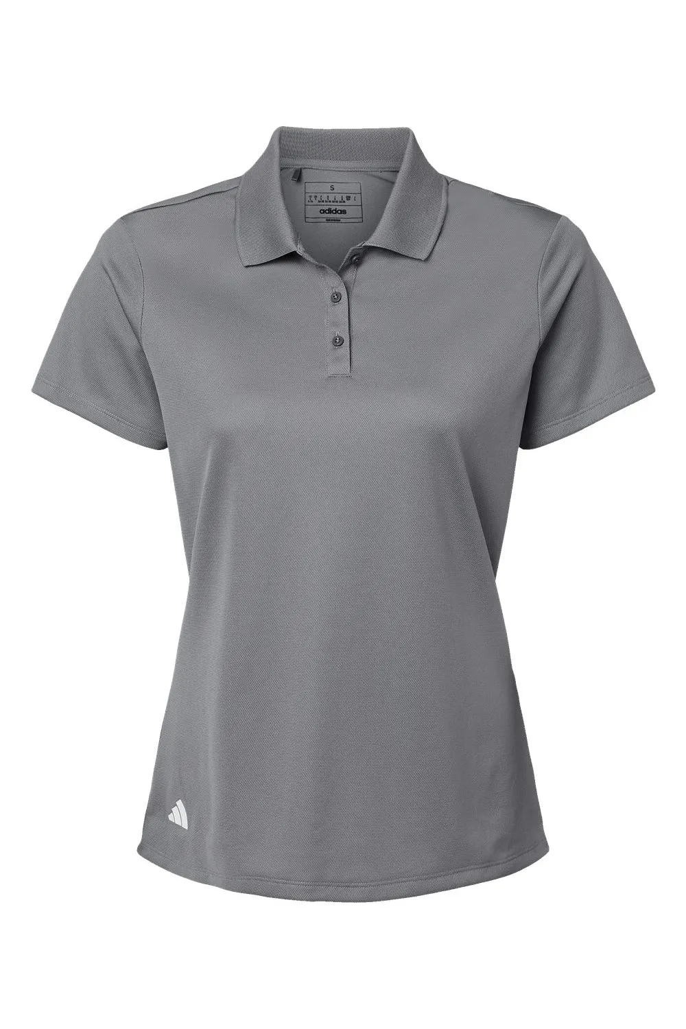 Adidas Womens UV Protection Short Sleeve Polo Shirt - Grey
