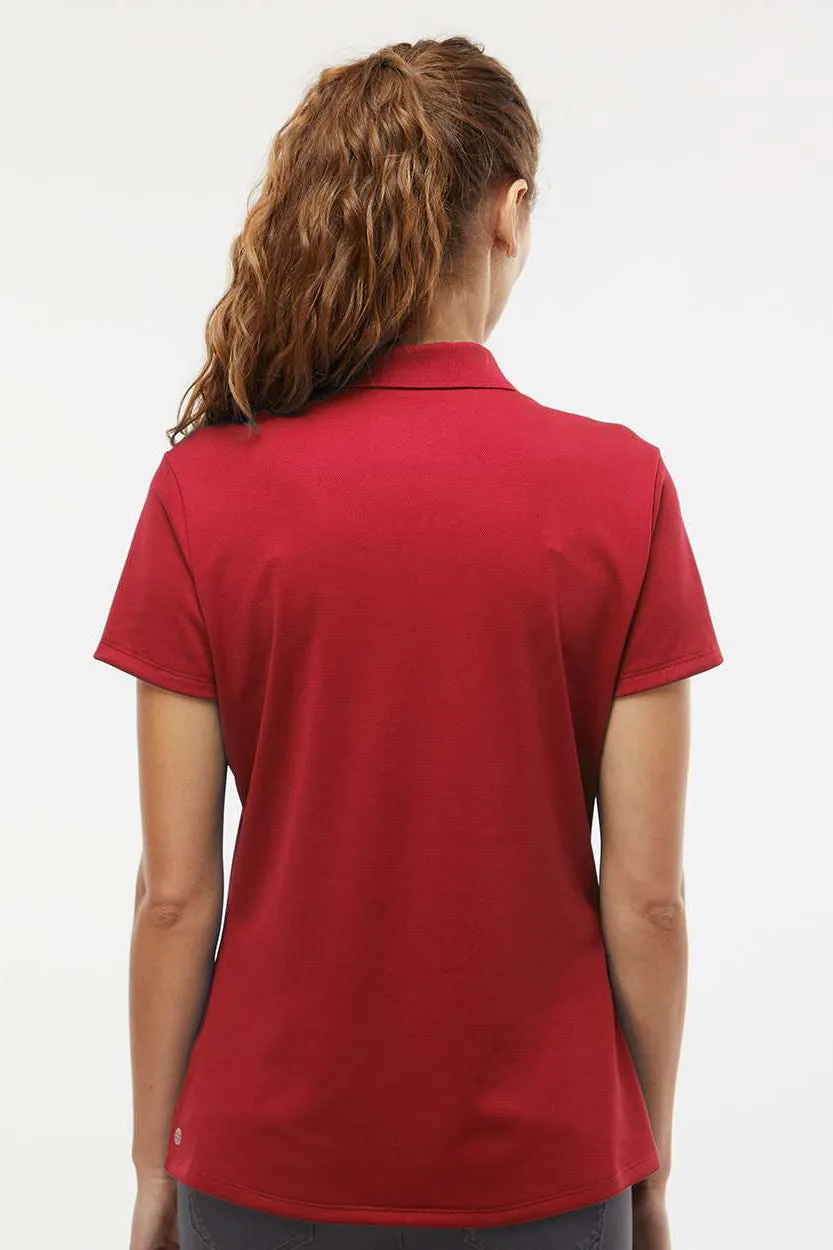 Adidas Womens UV Protection Short Sleeve Polo Shirt - Power Red