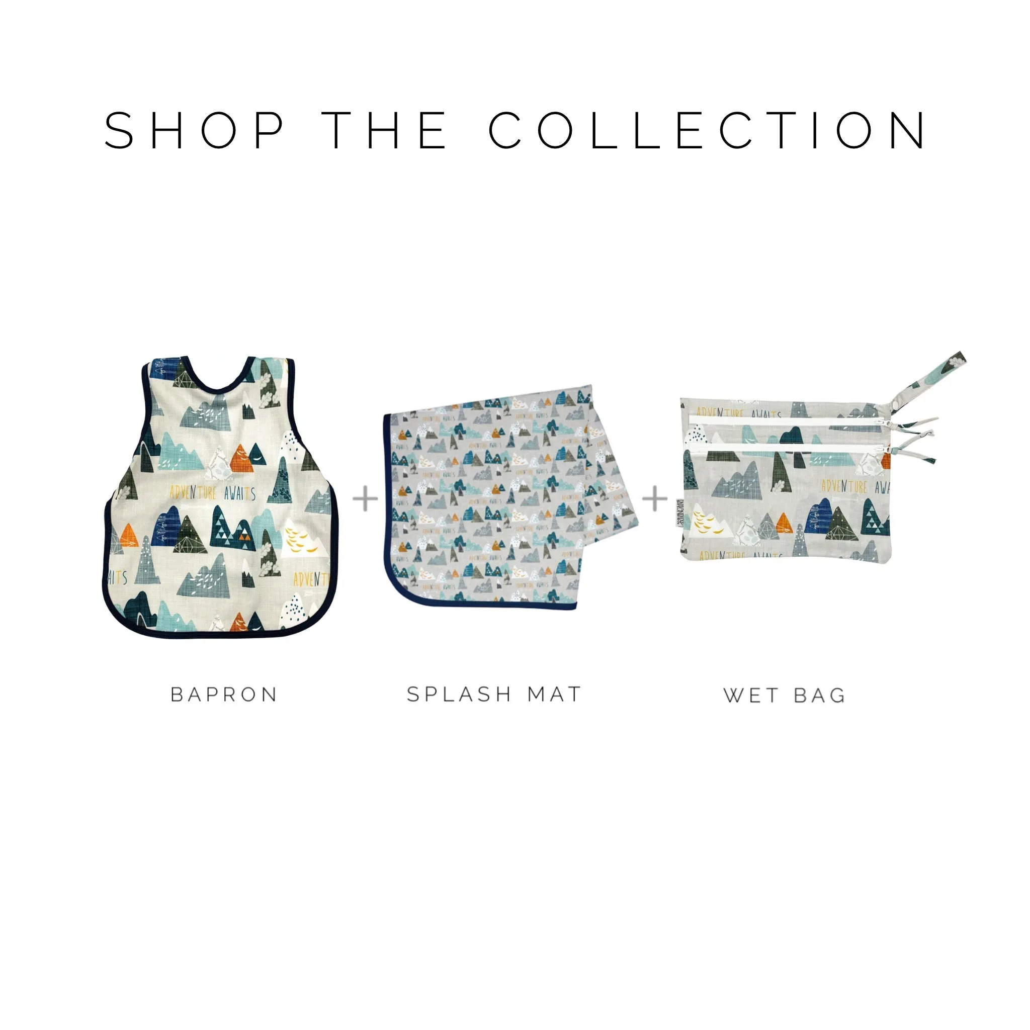 Adventure Awaits - Waterproof Wet Bag (for Mealtime, On-the-go, And More!) Babykids_Bapron-Baby