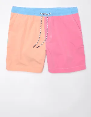 AE Colorblock Flex 5" Swim Trunk