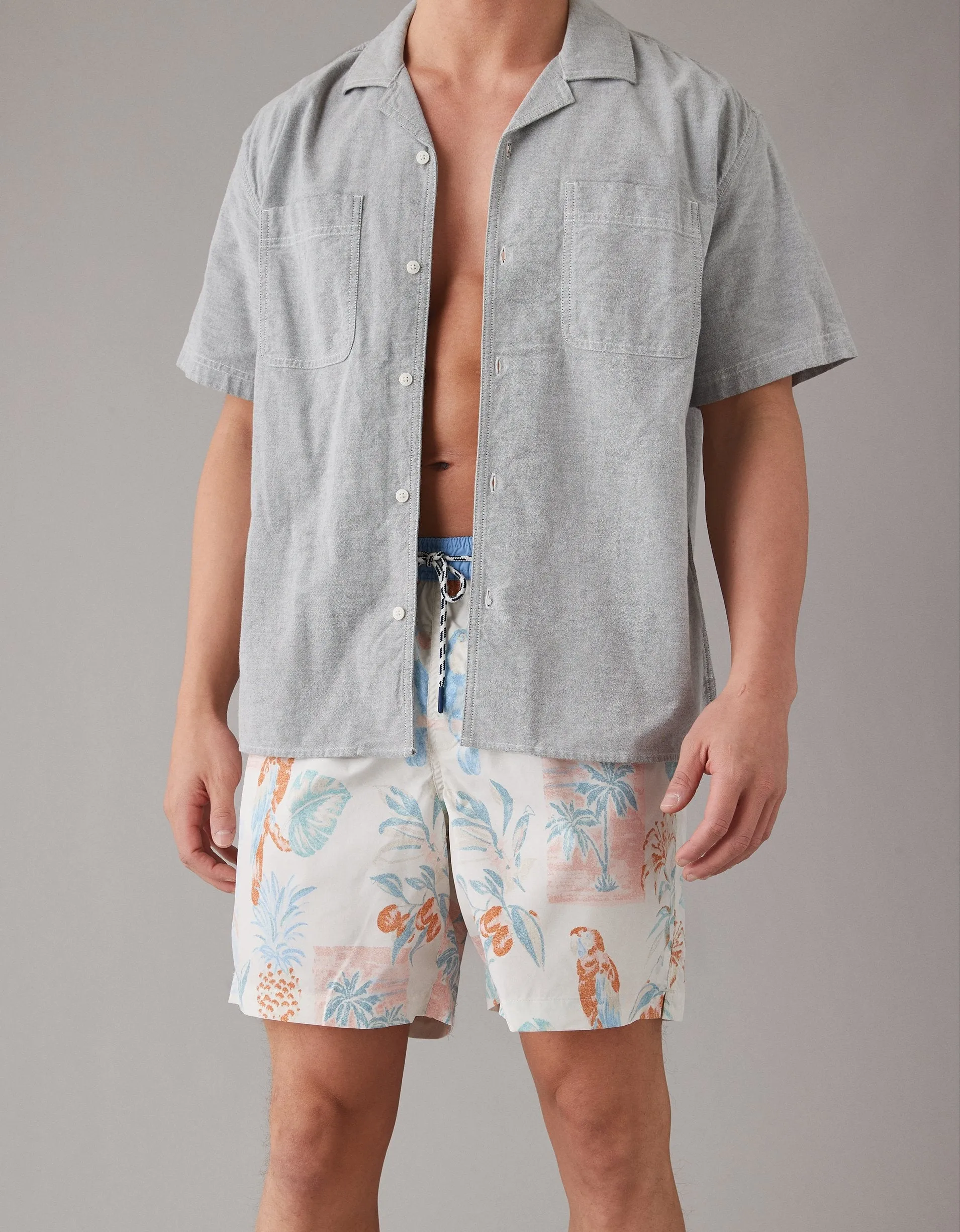 AE Floral Flex 7" Swim Trunk