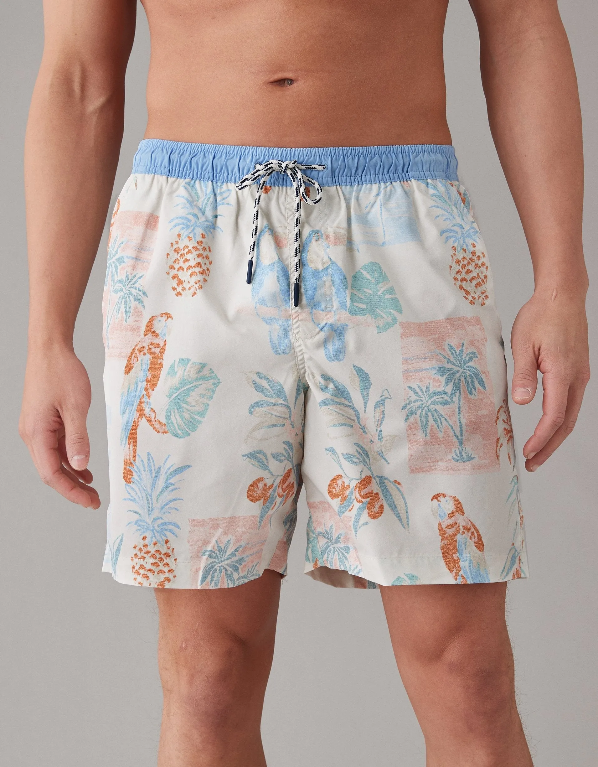 AE Floral Flex 7" Swim Trunk