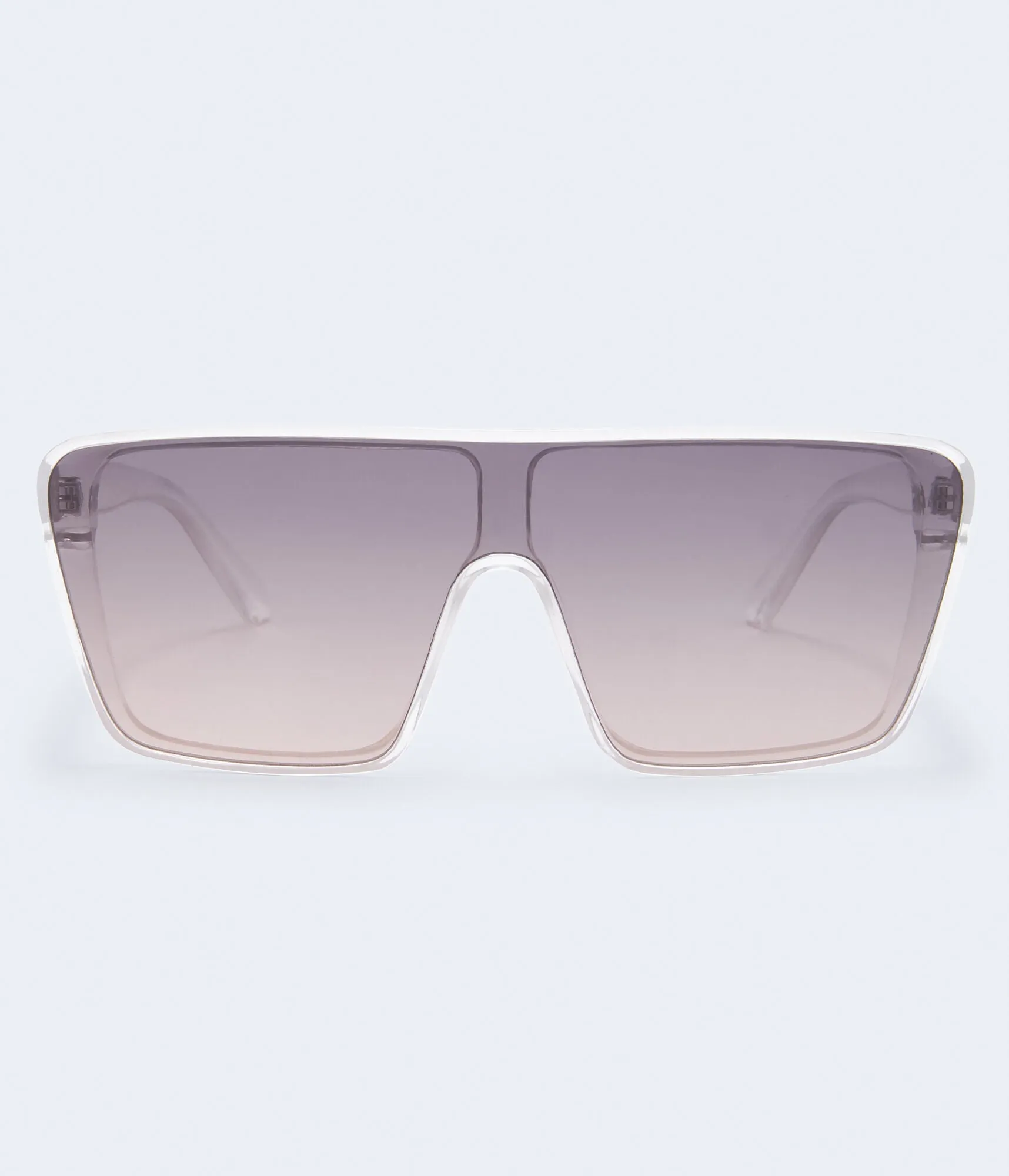 Aeropostale Womens' Oversized Shield Sunglasses -  - Size One Size - Plastic - Teen Fashion & Clothing Silver Aeropostale