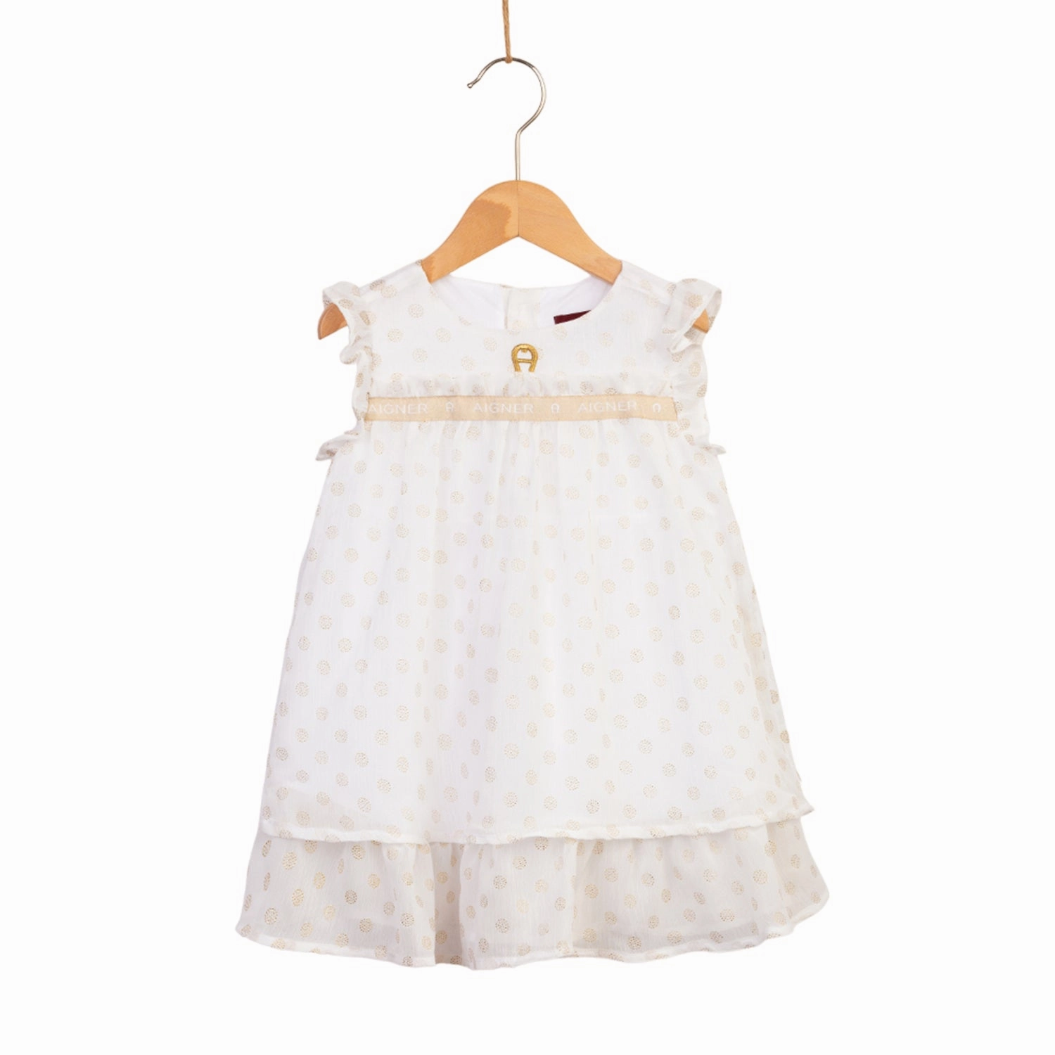 Aigner Kids Baby Girl's Bright White Dress