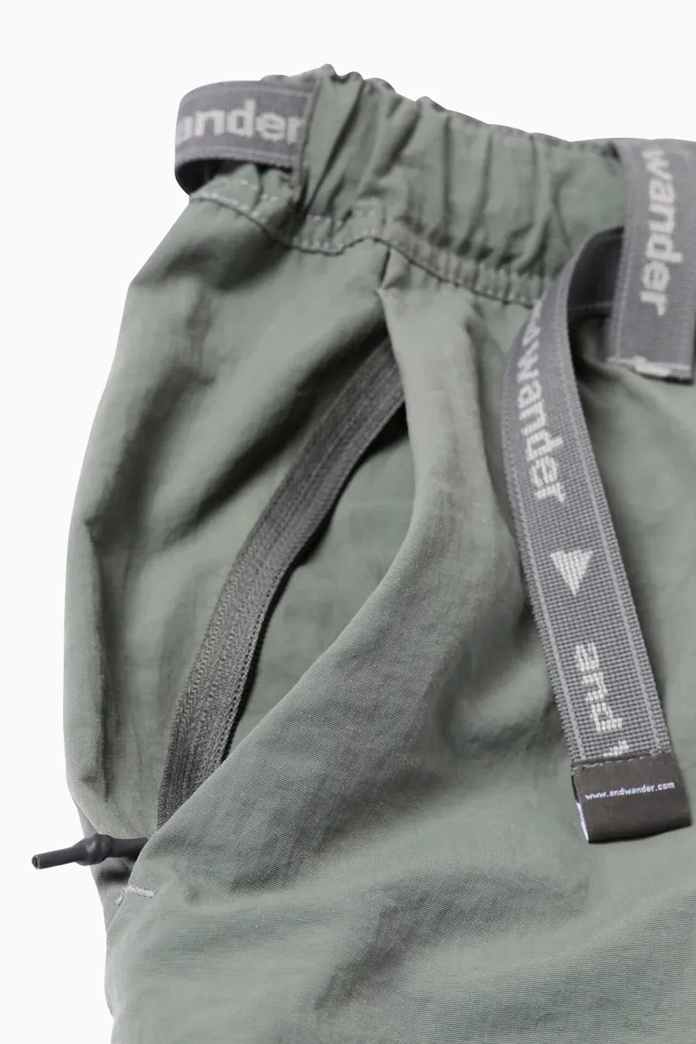 And Wander | NY Taffeta Hiker 2Way Pants | Black