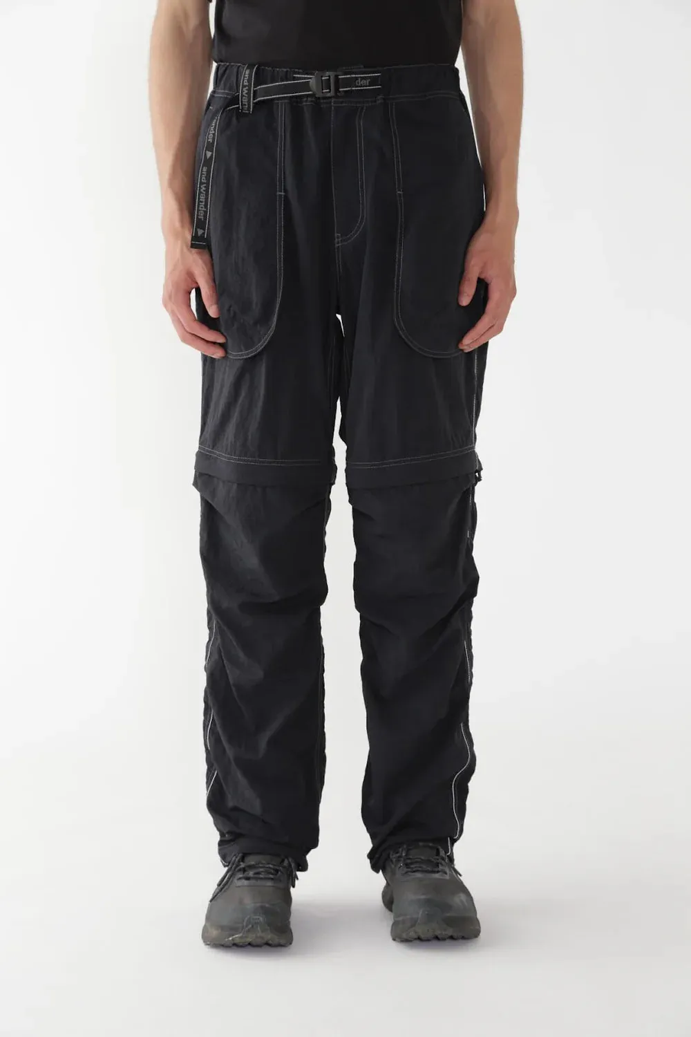 And Wander | NY Taffeta Hiker 2Way Pants | Black