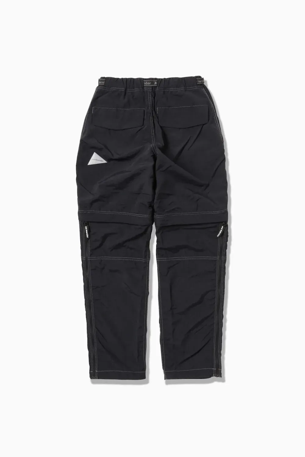 And Wander | NY Taffeta Hiker 2Way Pants | Black