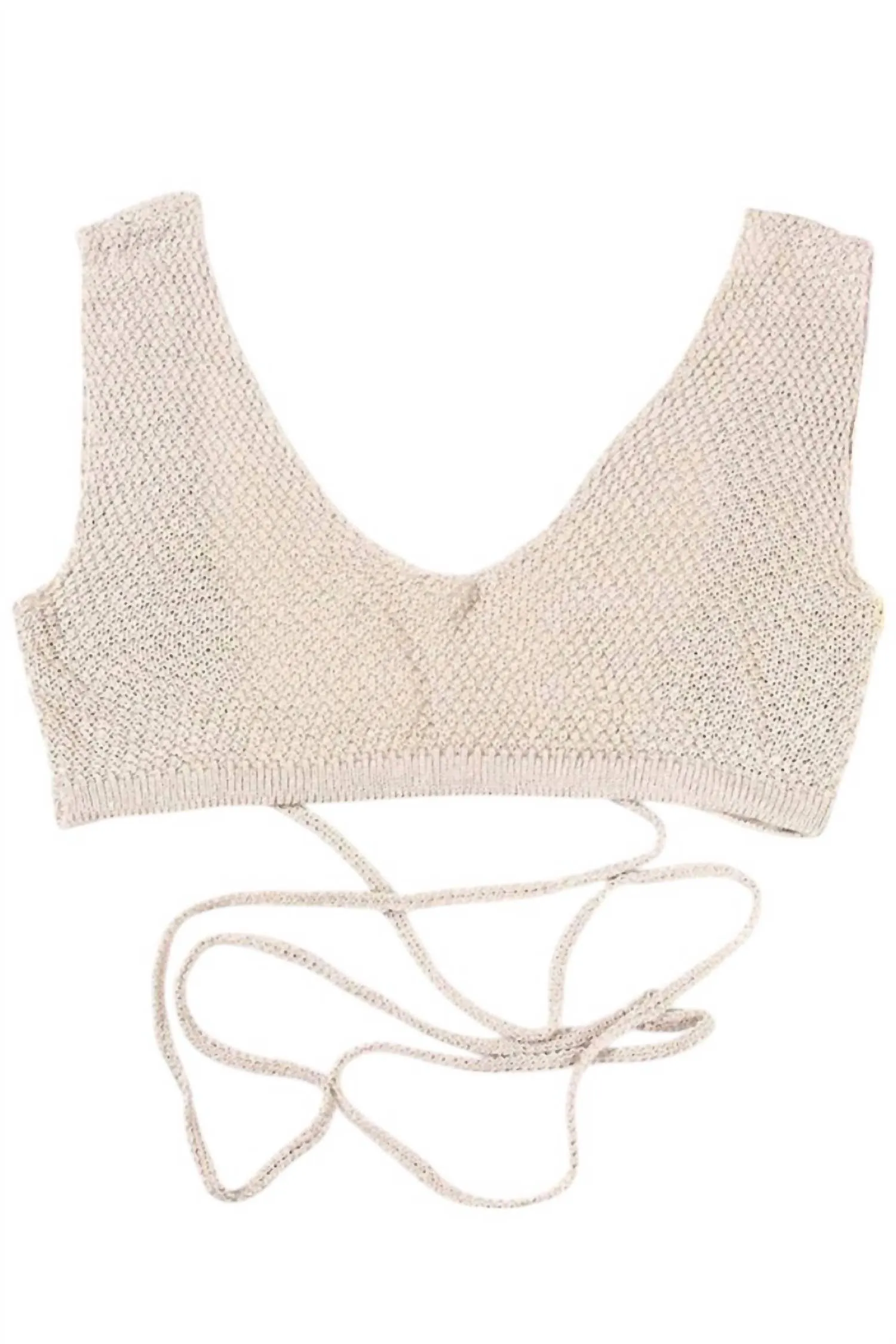 Ariel Knit Swimwear Cover Up Skirt Set In Khaki