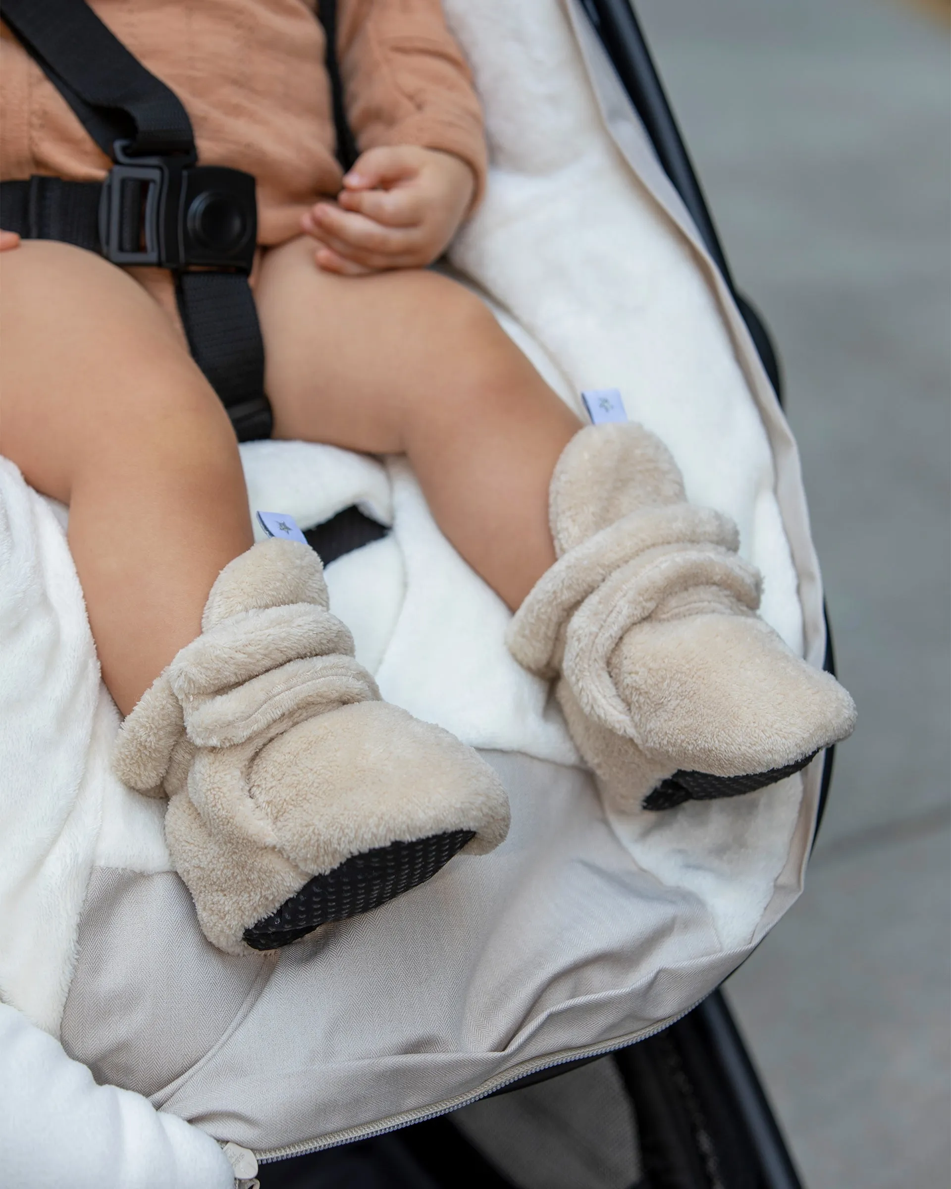 Baby Bootie Slippers - Plush Babykids_7am-Enfant