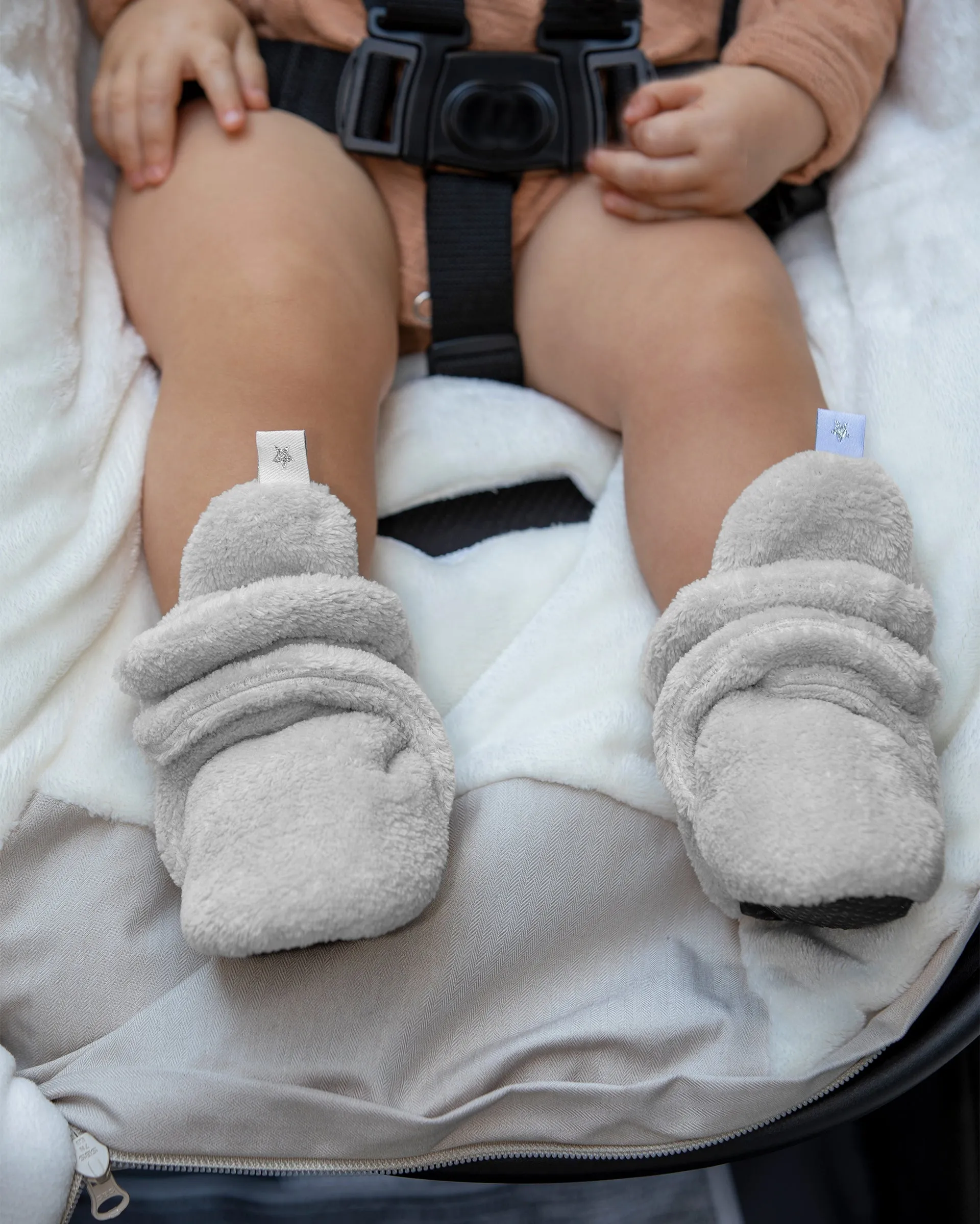 Baby Bootie Slippers - Plush Babykids_7am-Enfant