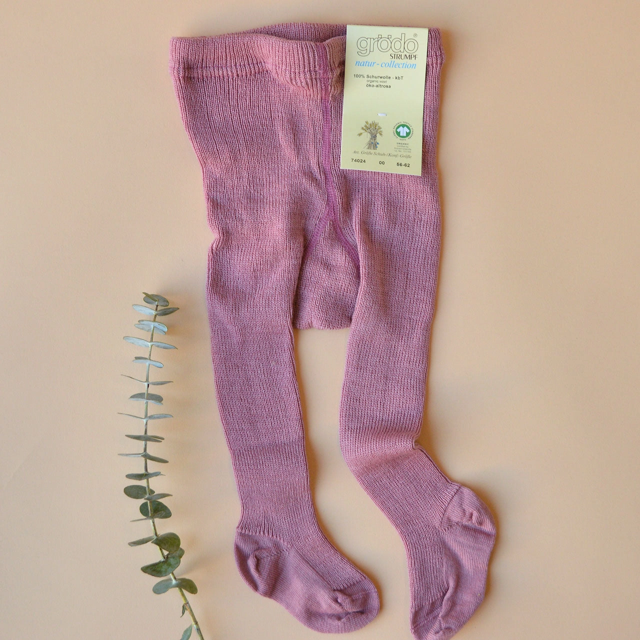 Baby Tights in 100% Organic Merino Wool (0-24m)