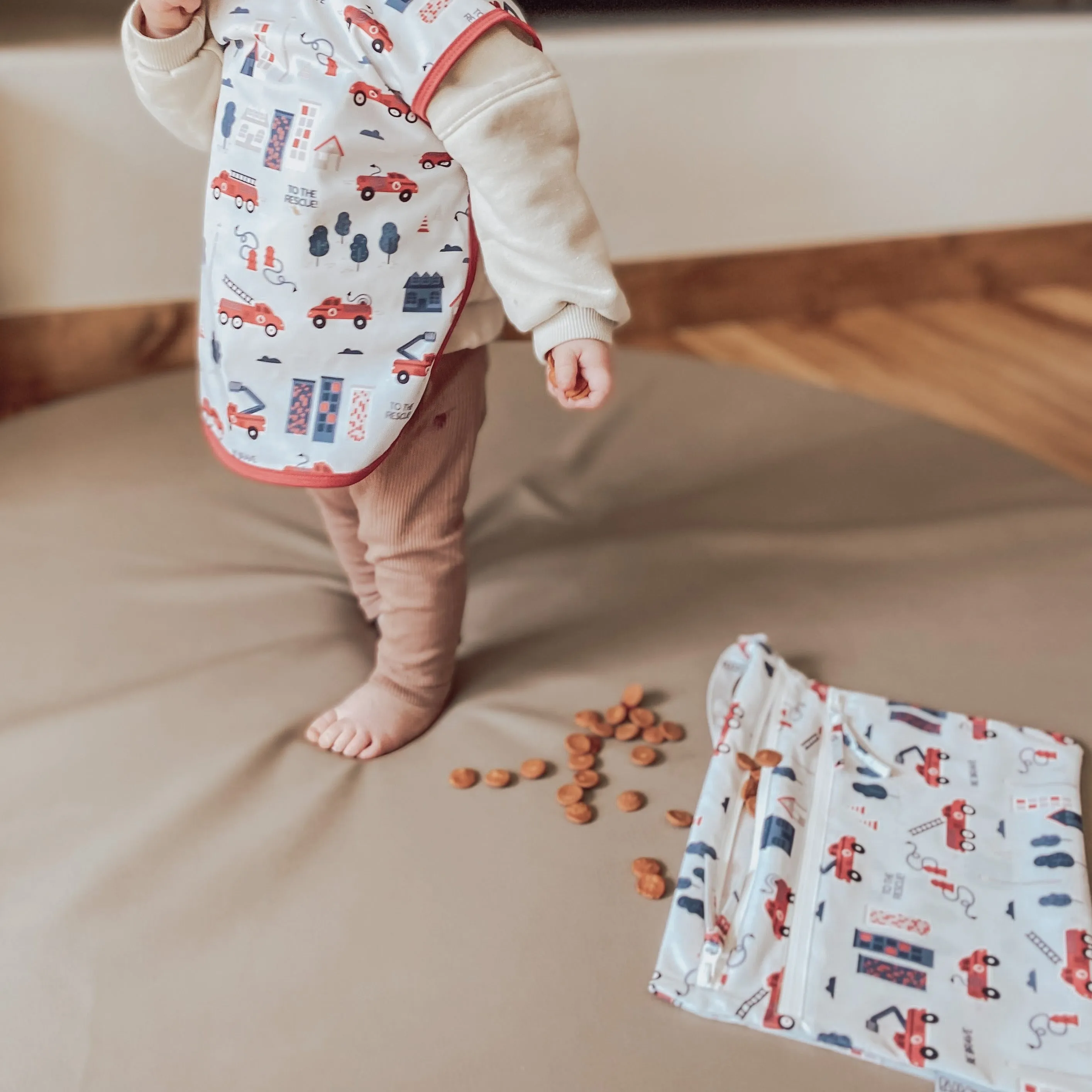 Be Brave - Firefighter - Waterproof Wet Bag (for Mealtime, On-the-go, And More!) Sale Babykids_Bapron-Baby
