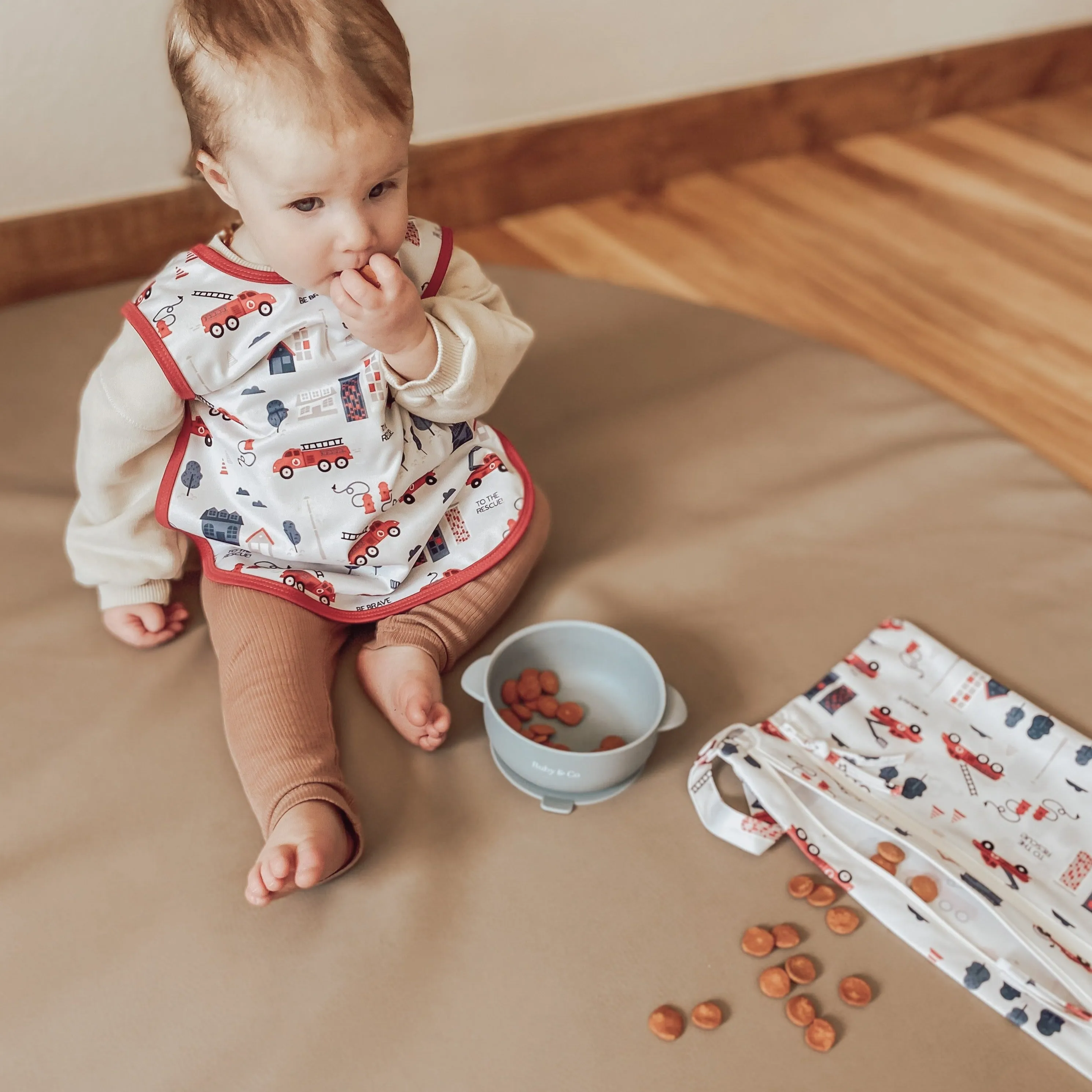 Be Brave - Firefighter - Waterproof Wet Bag (for Mealtime, On-the-go, And More!) Sale Babykids_Bapron-Baby