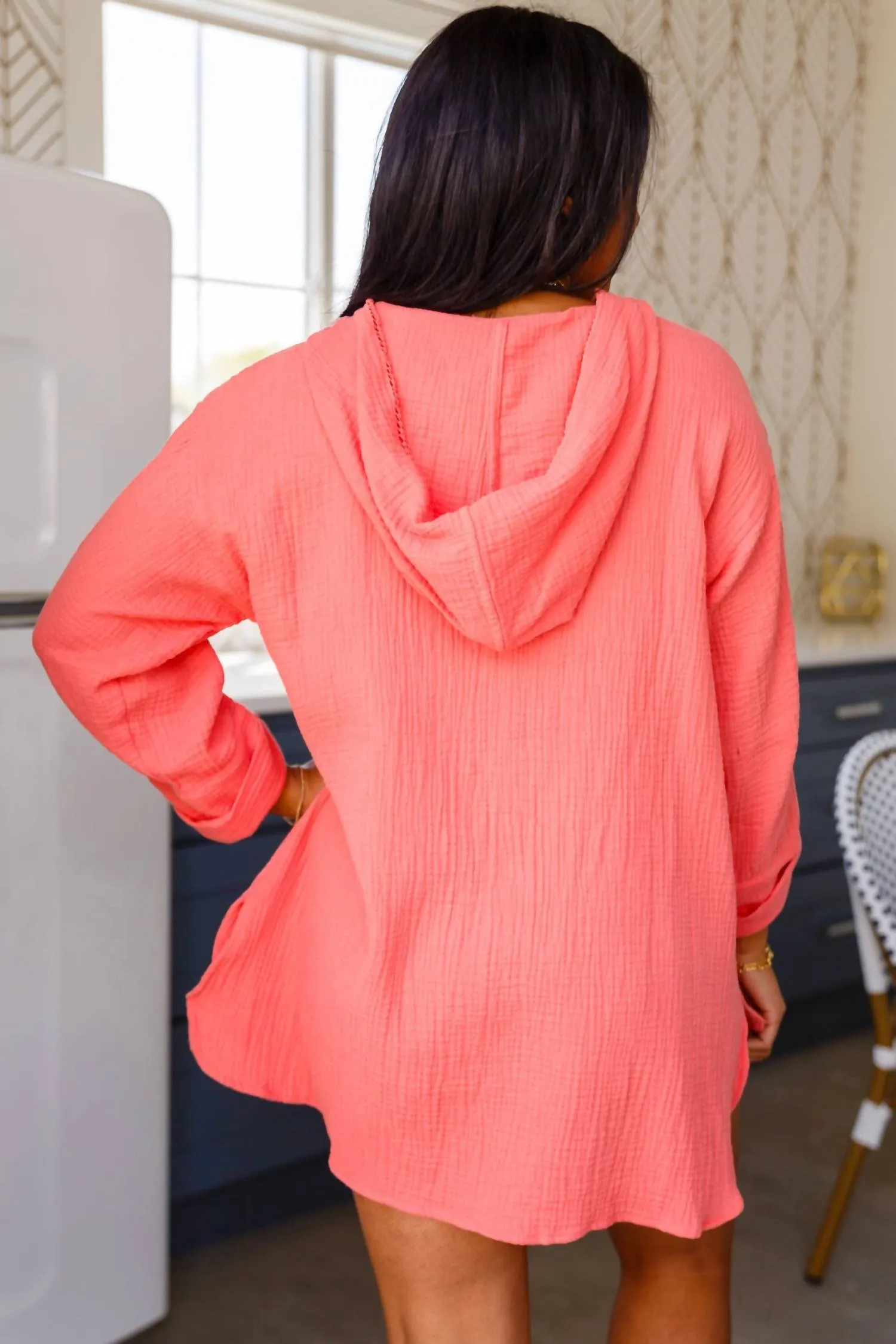 Beach Bonfire Pullover Sweater In Pink