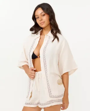 BEACH PARTY EMBROIDED SHIRT
