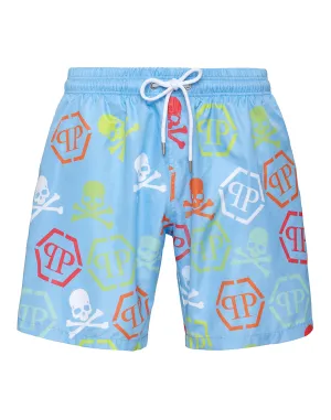 Beachwear Trousers Skull and Plein