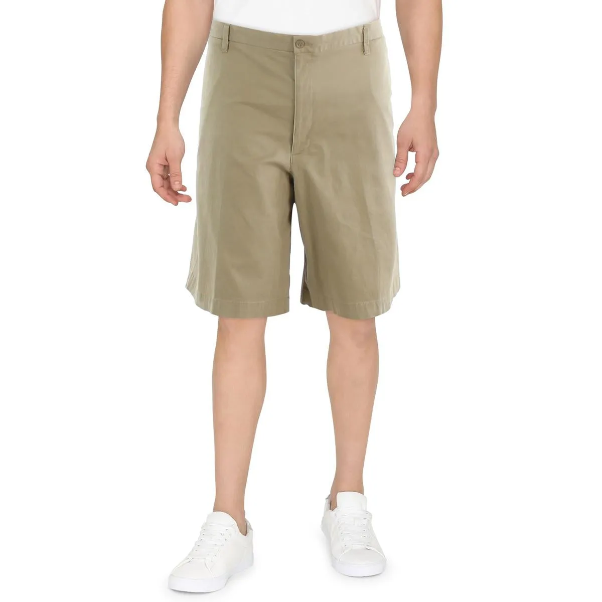 Big & Tall Mens Flexible Waistband Short Khaki Shorts
