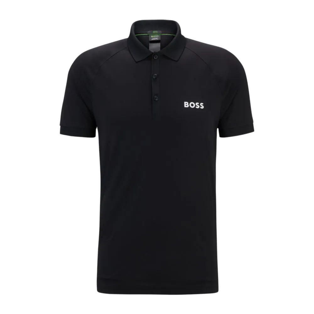 BOSS x Matteo Berrettini waffle-fabric polo shirt