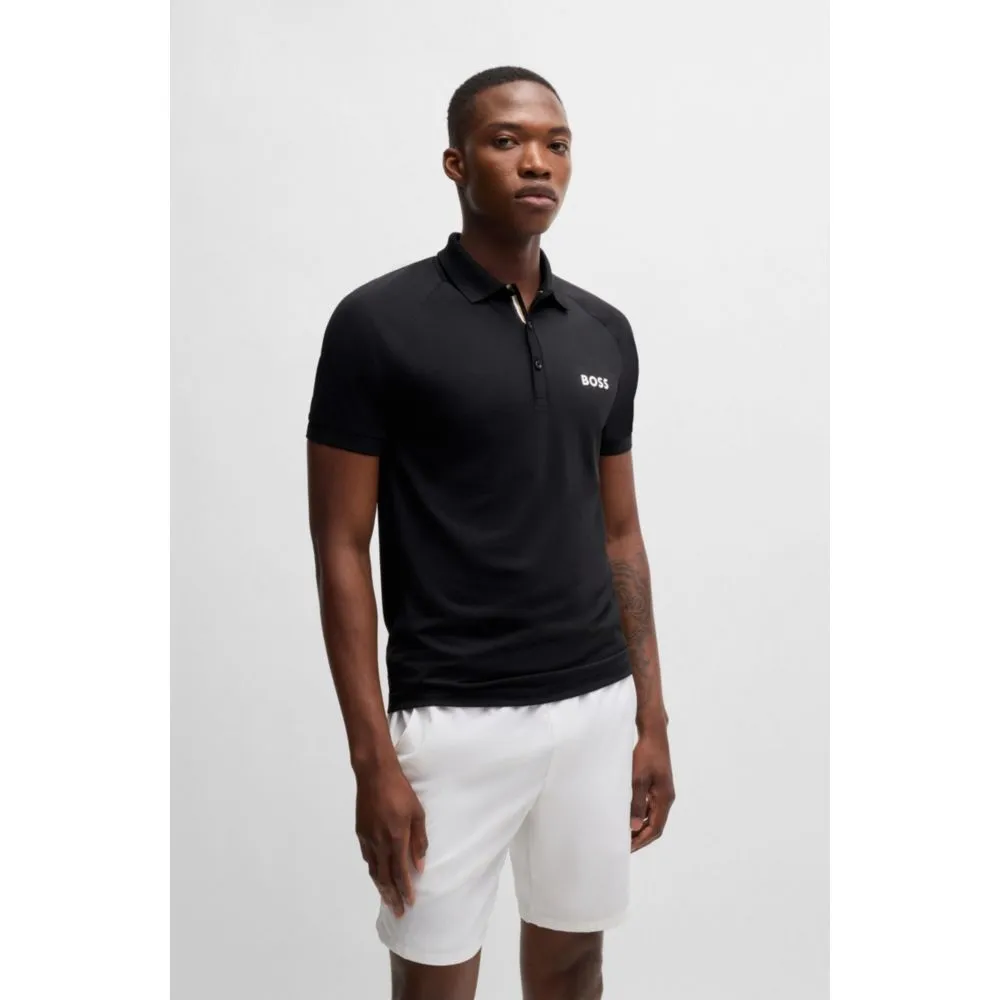 BOSS x Matteo Berrettini waffle-fabric polo shirt