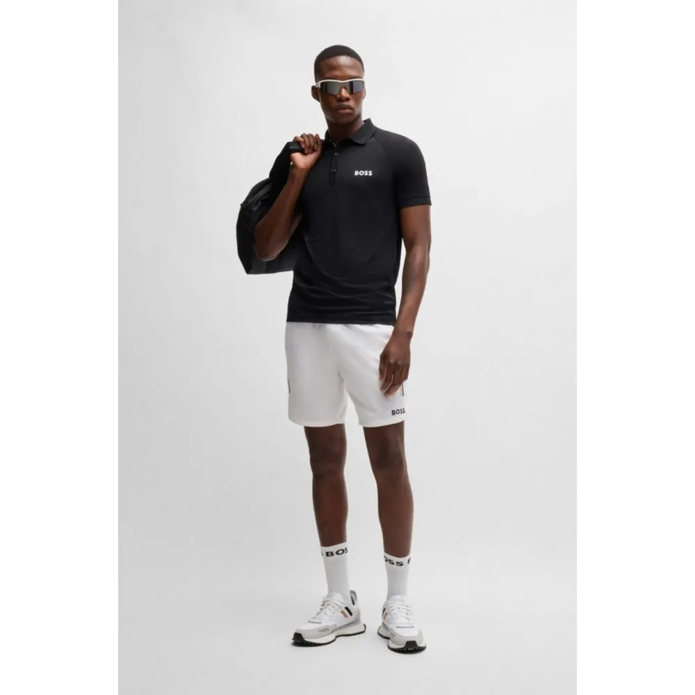 BOSS x Matteo Berrettini waffle-fabric polo shirt