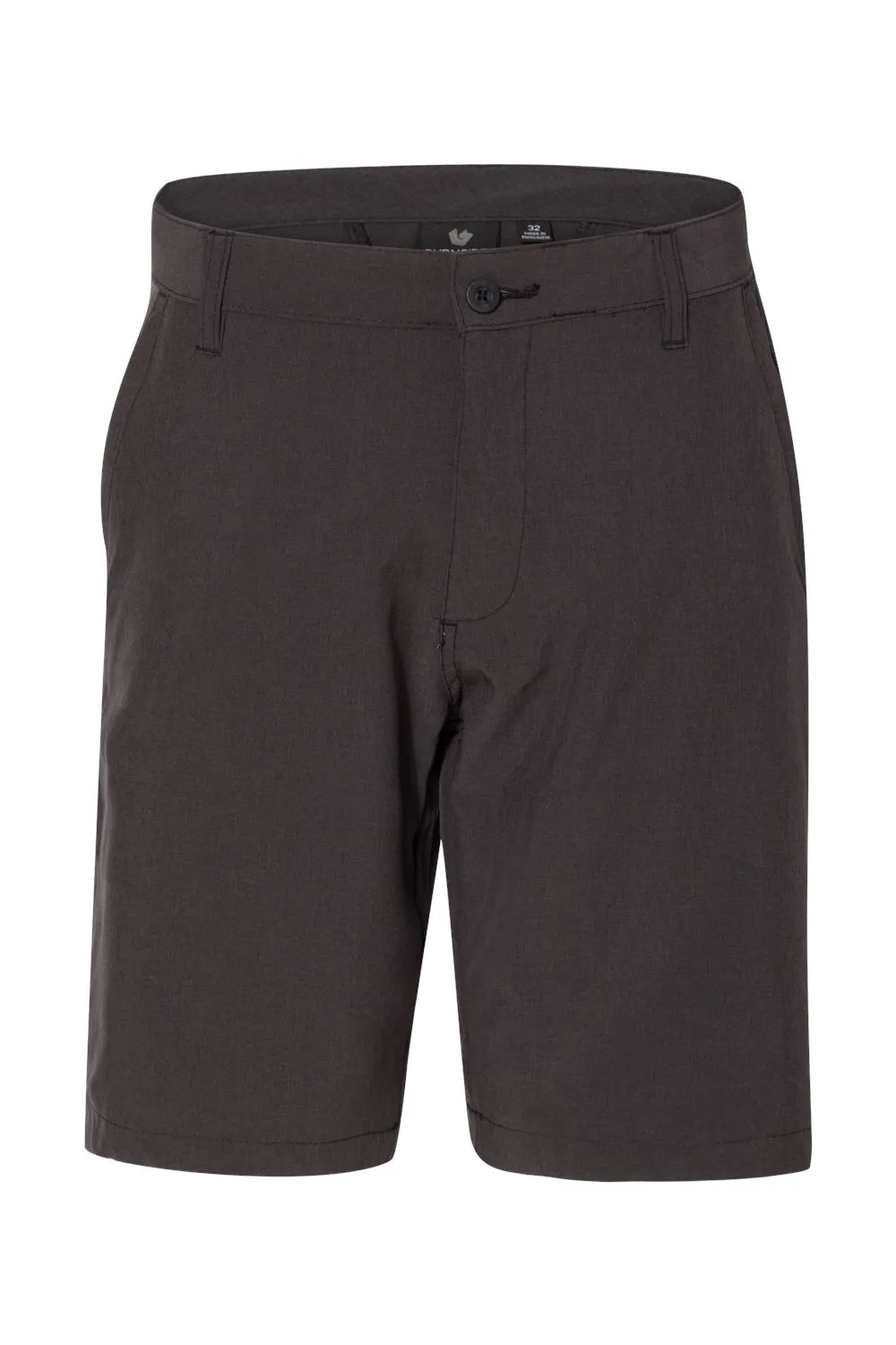 Burnside Mens Hybrid Stretch UV Protection Shorts w/ Pockets - Heather Black