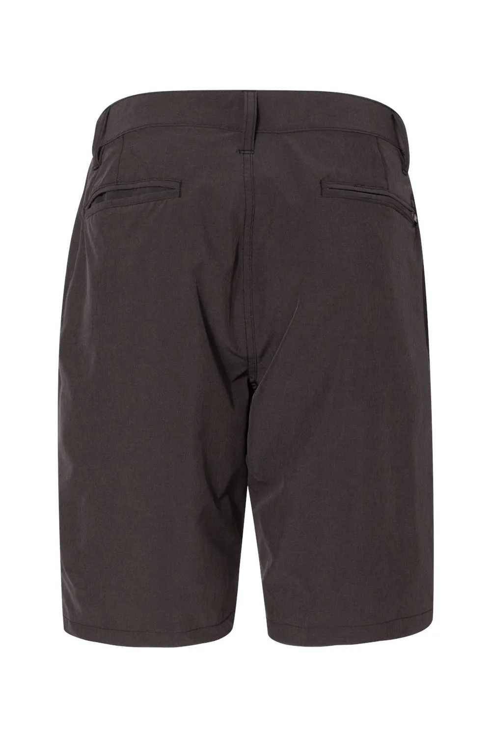 Burnside Mens Hybrid Stretch UV Protection Shorts w/ Pockets - Heather Black