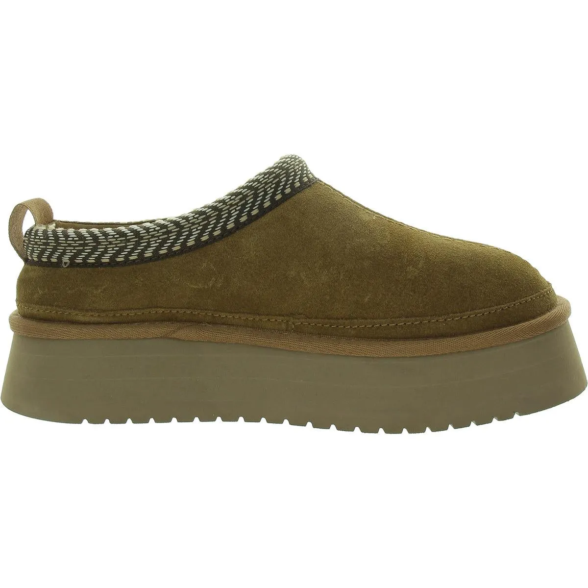 Burree Womens Supercomff Faux Suede Loafer Slippers