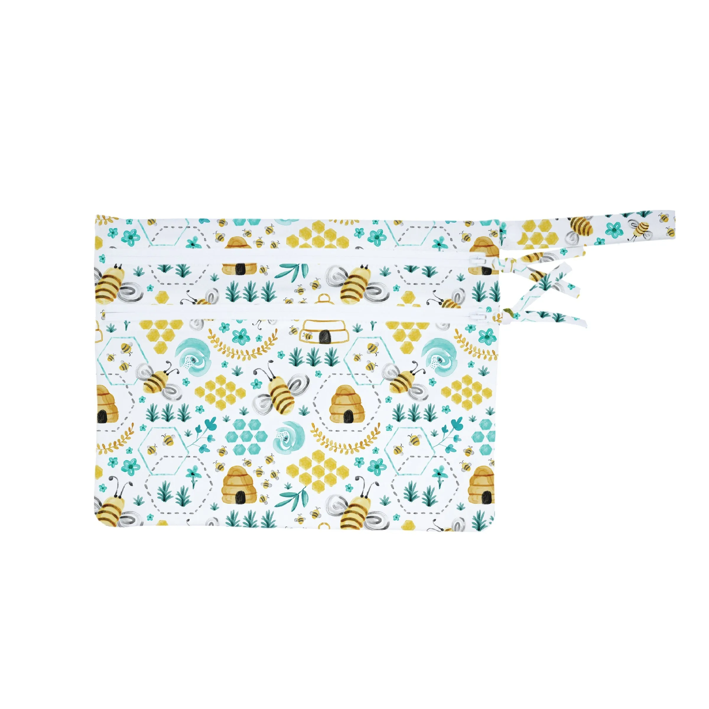 Busy Bees - Waterproof Wet Bag (for Mealtime, On-the-go, And More!) Babykids_Bapron-Baby
