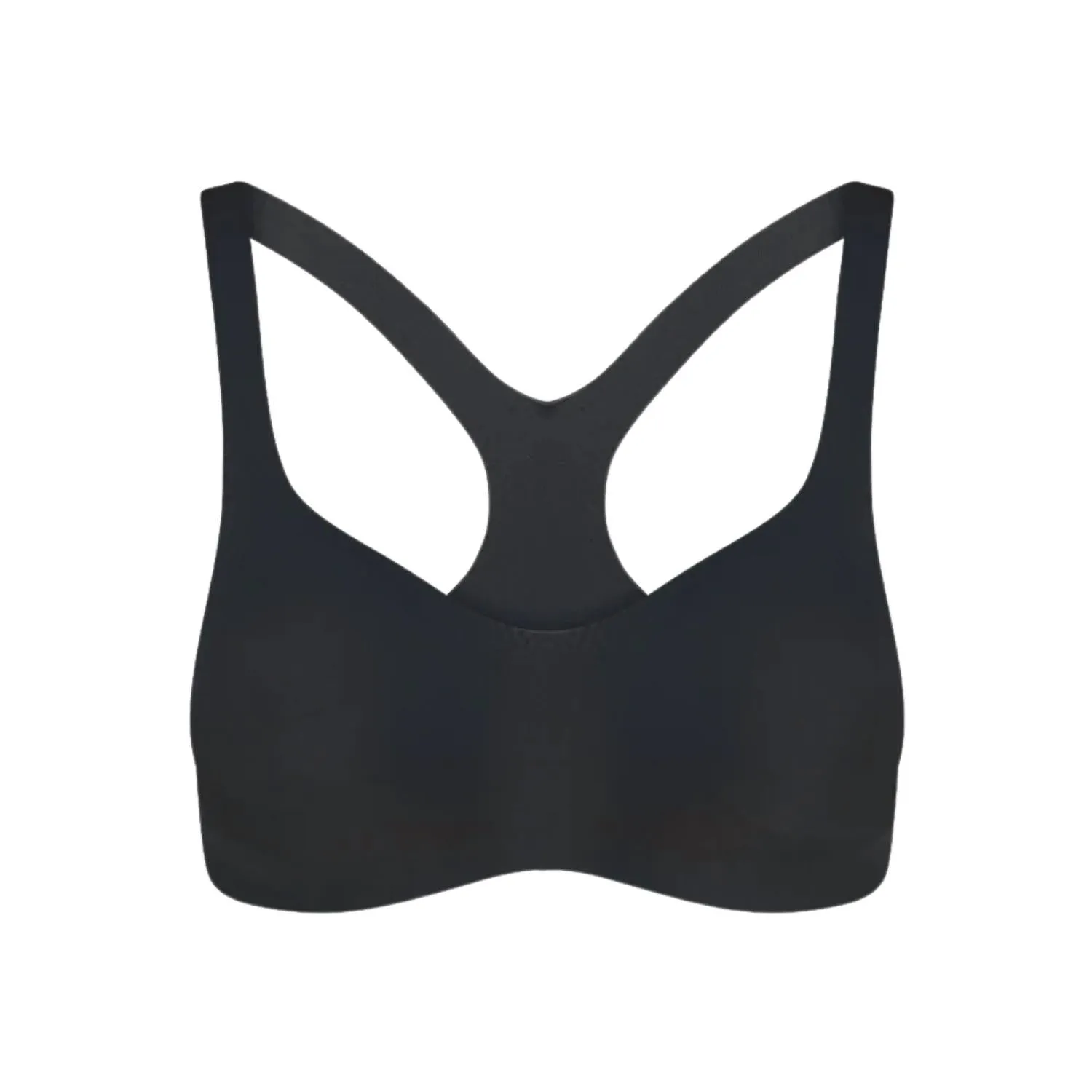Butter Soft-Support Racerback Bralette In Black